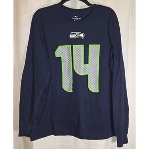 Seattle Seahawks Nike LS T-Shirt Mens Large Blue Navy NFL Football DK Metcalf 14